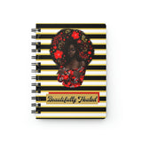 Beautifully Healed African American Girl w/Afro Notebook/Journal